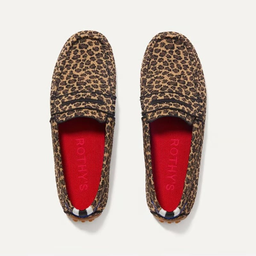 Rothy’s The Driver Little Cat Animal Print Women’s Size 7.5